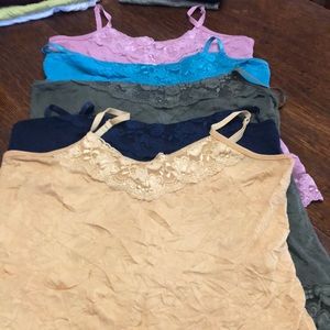 Dress barn crinkled tank (5) L Euc
